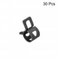 Uxcell Steel Band Clamp 8mm Inner Dia Fit 8 5-9 2mm Od Hose Spring Type Action Fuel Line Silicone Tube Clip Black 30pcs