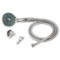 Dura Faucet Premium Rv Handheld Shower Wand And Hose Kit Eco-friendly On Off Switch Brushed Satin Nickel 
