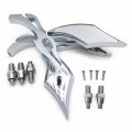 Httmt Mt252-005 Ttt002- Twist Diamond Mirror Compatible With Cruiser Road Star V-star Warrior V-max Virago