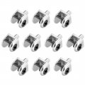 Glass Shelf Brackets 2pcs Zinc Alloy Clamp Pegs Support Clip Shaft Mount For 5-8mm Thick 