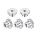 Knurled Thumb Nuts 5pcs M5 X 16 10mm Carbon Steel Nut Adjusting Round Knobs Fasteners For 3d Printer Parts Black 