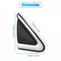 X Autohaux Passenger Side Mirror Flag Applique For Nissan Sentra 2013-2019 Rh Cover Right Door Corner Finisher Replace