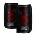 Black Smoke Euro Style Tail Light Lamp Assembly For 1989-1995 Toyota Pickup Truck Driver Passenger Side 