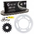 Niche Drive Sprocket Chain Combo For Suzuki Gsxr600 Front 16 Rear 45 Tooth 525v O-ring 110 Links