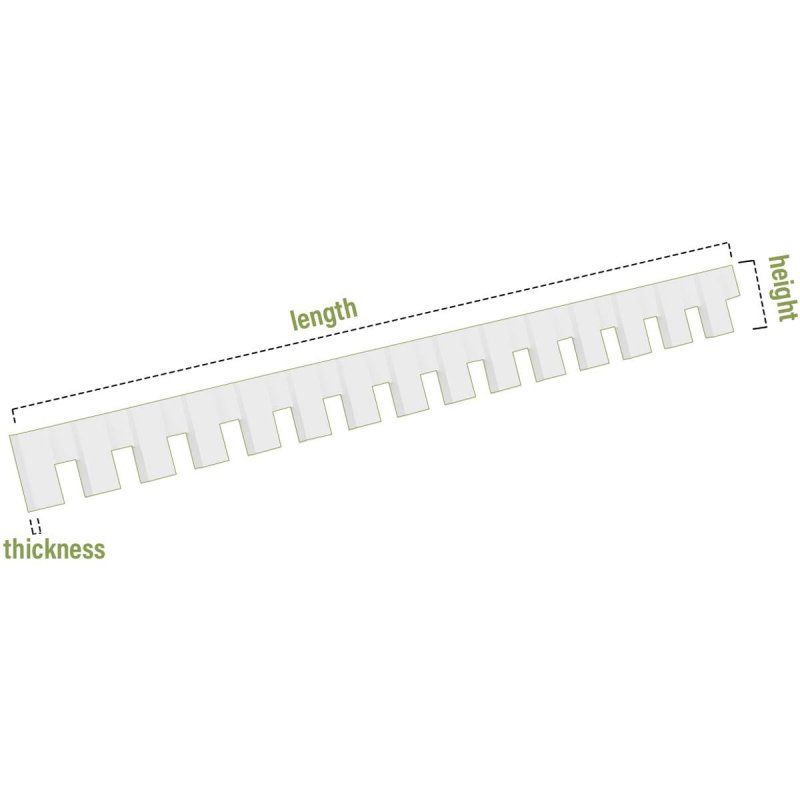 Ekena Millwork Denp06pr0112fay02 Pvc Dentil Trim White