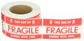 Aviditi Tape Logic 3 X 5 Fragile This Side Up Hwc Red White Warning Sticker For Shipping Handling Packing And Moving 1 Roll Of 