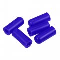 X Autohaux 5 Pcs 4mm 0 16 Silicone Hose Cap Intake Vacuum Tube End Plug For Car Blue