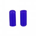 X Autohaux 5 Pcs 4mm 0 16 Silicone Hose Cap Intake Vacuum Tube End Plug For Car Blue