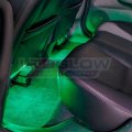 Ledglow 8pc Green Led Interior Footwell Underdash Neon Lighting Kit For Cars Trucks 14 Patterns Music Mode 5 Brightness Levels