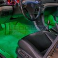 Ledglow 8pc Green Led Interior Footwell Underdash Neon Lighting Kit For Cars Trucks 14 Patterns Music Mode 5 Brightness Levels
