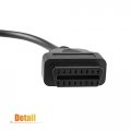 2pcs 16-pin J1962 Obdii Obd2 Female Connector Diagnostic Tool Adapter Cable