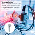 Uxcell M5x16mm Flanged Socket Head Cap Screws 10pcs 8 Grade Carbon Steel Hex Serrated Flange Bolts Machine