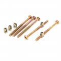 A16110800ux0729 M6x100 Mm Hex Socket Drive Head Furniture Connecting Bolts W Barrel Nuts 5 Sets Pack Of 
