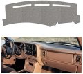 Iggee Custom Premium Carpet Dash Cover Compatible For 2000-2006 Chevy Silverado Gray 