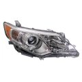 Partomotive For 12-14 Camry Excluding Se Front Halogen Headlight Assembly Lens Housing With Bulb Right Passenger Side 