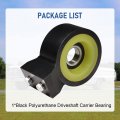 Heavy Duty Aluminum Poly Drive Shaft Carrier Bearing Replacement For Chevy Impala 1958-1964 Chevy Gmc Truck 1963-1972 Black