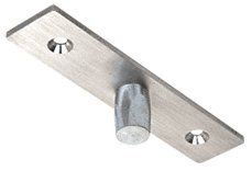 Top Center Hung Free Swing Pivot 1nt401 Brushed Stainless 19 32 In 15 Mm Diameter For Wood Or Metal Substrates