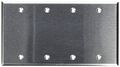Morris 83340 430 Wall Plate Blank 4 Gang Stainless Steel 