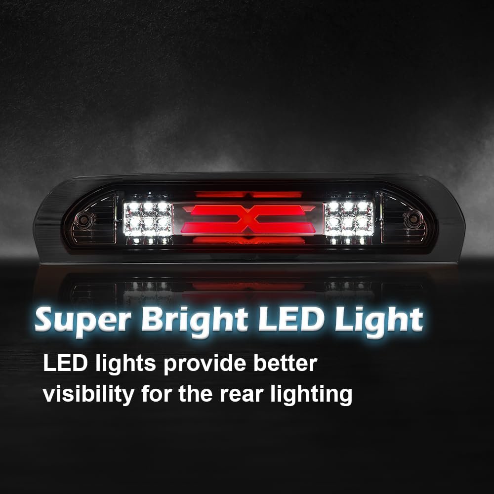 Led Third Brake Light For Dodge Ram 1500 2002-2008 2500 3500 2003-2009 3rd Bar Cargo Clear Lens Chrome Housing Amber Reflector