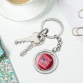 Graphics More I Stand For The Flag Kneel Cross Usa American Patriotic Keychain Spinning Round Chrome Plated Metal