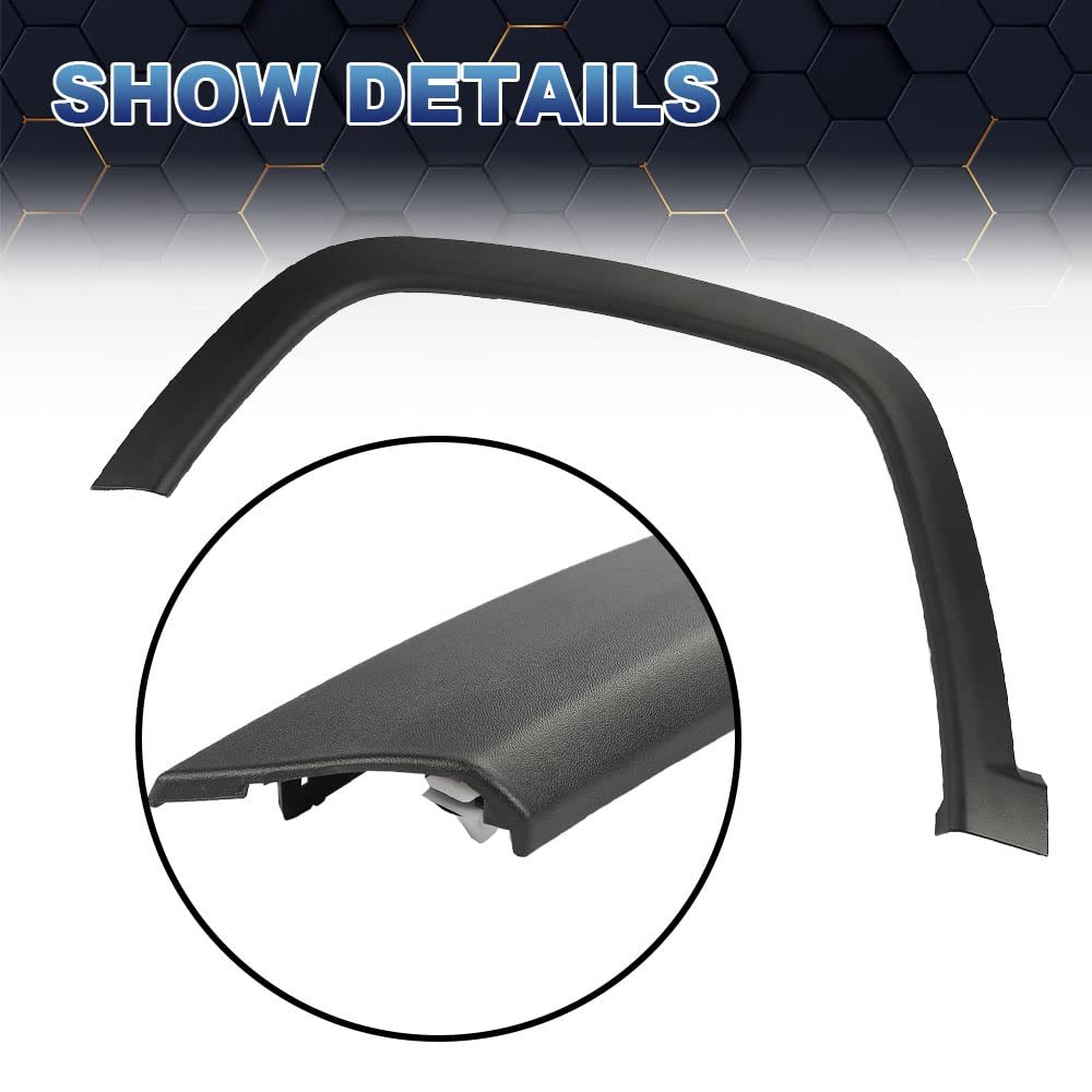 Fender Flare For 2017-2022 Jeep Compass 1pcs Front Left Wheel Molding Textured Black 5up19rxfac