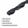 Uxcell 6542 High Speed Steel Straight Shank Twist Jobber Drill Bit Fully Ground Black Oxide Bits 7 2mm Diameter 108mm Total