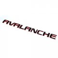Yoaoo 2x Oem Avalanche Nameplate 3d Redline Letter Emblem Badge For Original Red Line