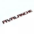 Yoaoo 2x Oem Avalanche Nameplate 3d Redline Letter Emblem Badge For Original Red Line