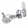 Uxcell Drawer Cabinet Offset Cam Lock 5 8 Cylinder Length With No 10 Fits On 3 Max Panel Thickness Zinc Alloy Chrome Finish