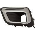 Fog Light Bezel Driver Side For Subaru Forester 2019 2020 2021 Front Led Touring Model Chrome And Textured Black Finish