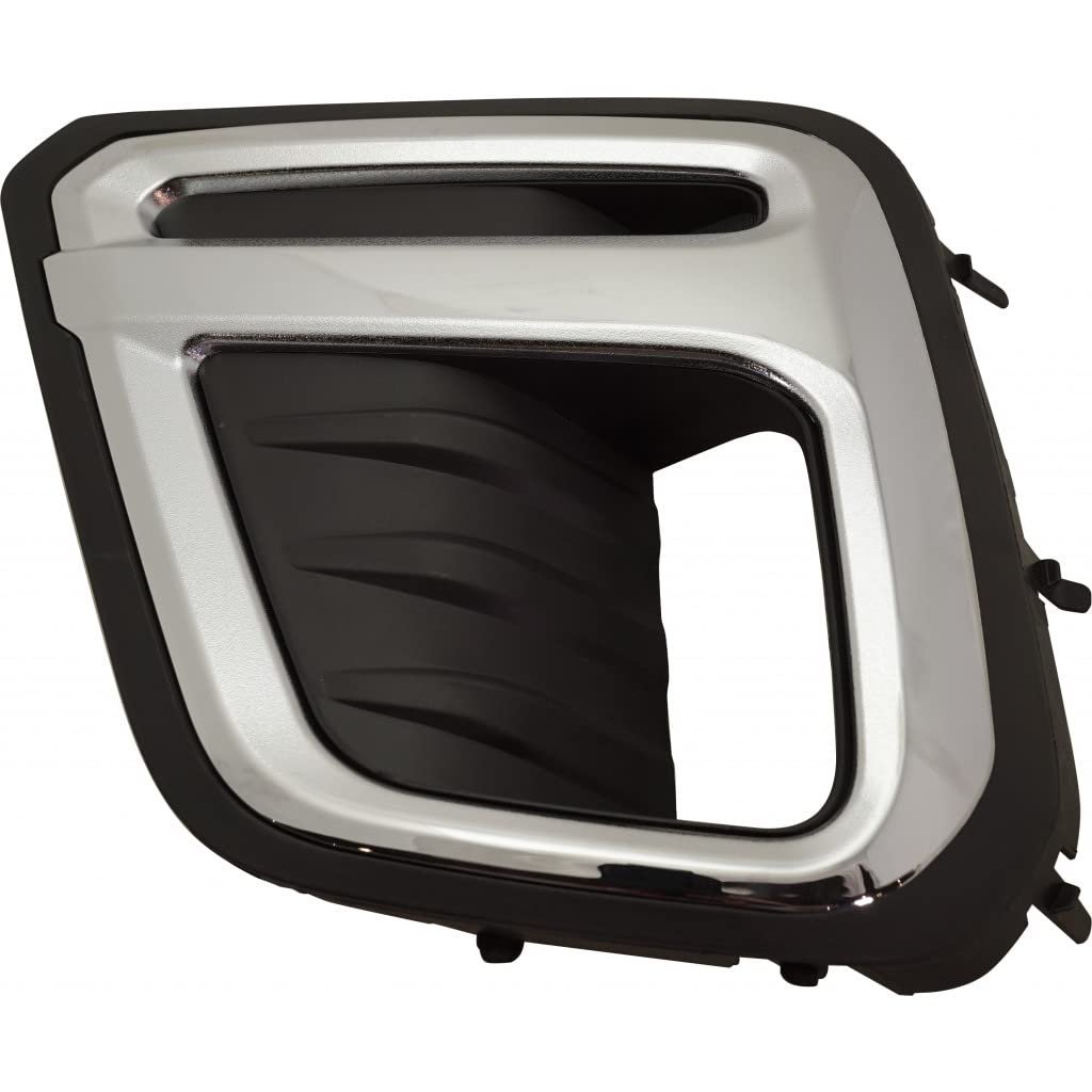 Fog Light Bezel Driver Side For Subaru Forester 2019 2020 2021 Front Led Touring Model Chrome And Textured Black Finish