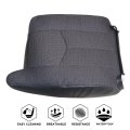 Front Passenger Side Top Back Seat Cover Replacement Cloth Gray For Chevy Silverado Gmc Sierra 1500 2500 3500 2003 2004 2005