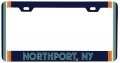 Northport New York Car Metal License Plate Frame Retro Design 