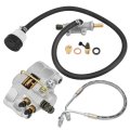 Rear Brake Caliper Master Cylinder And Hose Line For Polaris Sportsman 400 500 Diesel 455 Worker 2001 2002 