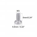 Uxcell M3x6mm Machine Screws Pan Phillips Cross Head Screw 304 Stainless Steel Fasteners Bolts 30pcs