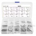 Hardened Split Cotter Pin Kit 150pcs Split-cotter Pins 15 Kinds 304 Stainless Steel M1-m3