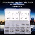 Hardened Split Cotter Pin Kit 150pcs Split-cotter Pins 15 Kinds 304 Stainless Steel M1-m3