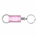 Mazda Pink Logo Metal Aluminum Valet Pull Apart Key Chain Ring Fob 
