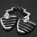Motorcycle Front 1 4 Wing Footpegs Rest Male Mount Clamps For Honda Vt750 Vtx1300 Vf750 Vlx600