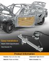 A-premium Power Window Regulator With Motor Compatible Mitsubishi Outlander 2003-2006 Rear Driver Side