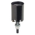 Leviton 4155-51 Incandescent Lampholder Bottom Turn Knob Switch Candle Medium Base 660w-250v 2 Leg Steel Bracket Assembly 