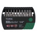 Wiha 79445 X-selector Bit Set With Torx Bits And Quick Release Holder 