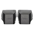 Front Driver And Passenger Side Bottom Gray-black Cloth Seat Cover Replacement For Tundra 2014-2021 