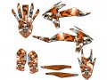 2019-2022 Sxf Jester Orange Senge Graphics Base Kit For Ktm