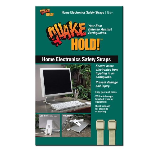 Quakehold 4172 Home Electronic Safety Strap Grey