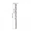Uxcell Solid Carbide Twist Drill Bits 2 8mm Metric Left Hand Spiral Flutes Straight Shank Tungsten Steel Drilling Tool For
