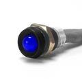 Standard Blue Led Indicator Light With Black Bezel 60 Mcd Output 