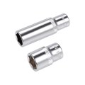 1 4-inch Drive By 11mm Deep And Shallow Socket Set Of 2 Pcs Cr-v 6-point Metric 