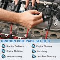 12611424 Ignition Coil Pack Compatible With Chevy Cadillac Gmc Pontiac 5 3l 6 0l V8 Engine G8 Grand Prix H3 Silverado Tahoe