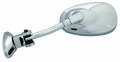 Ken Sean 932051 Chrome Universal Short Stem Fairing Mount Mini Oval Mirror 
